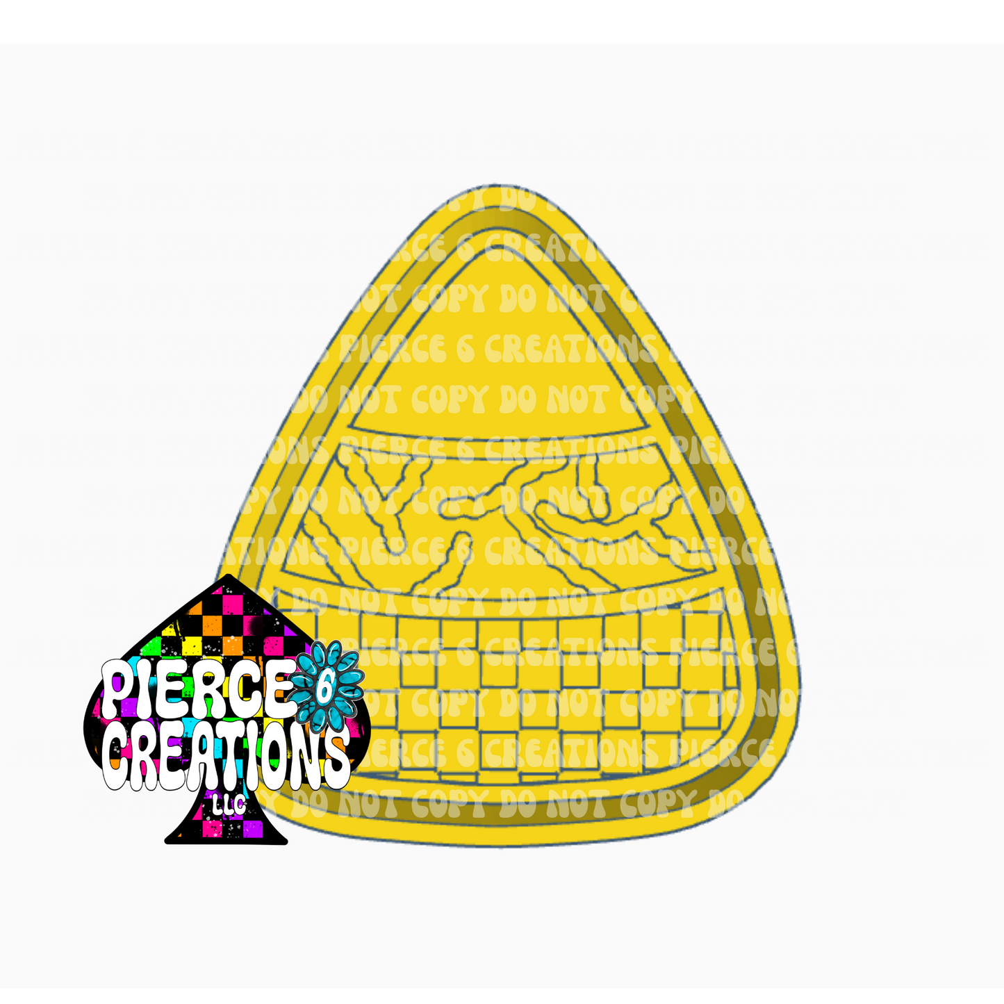 Checkered Candy Corn Mold