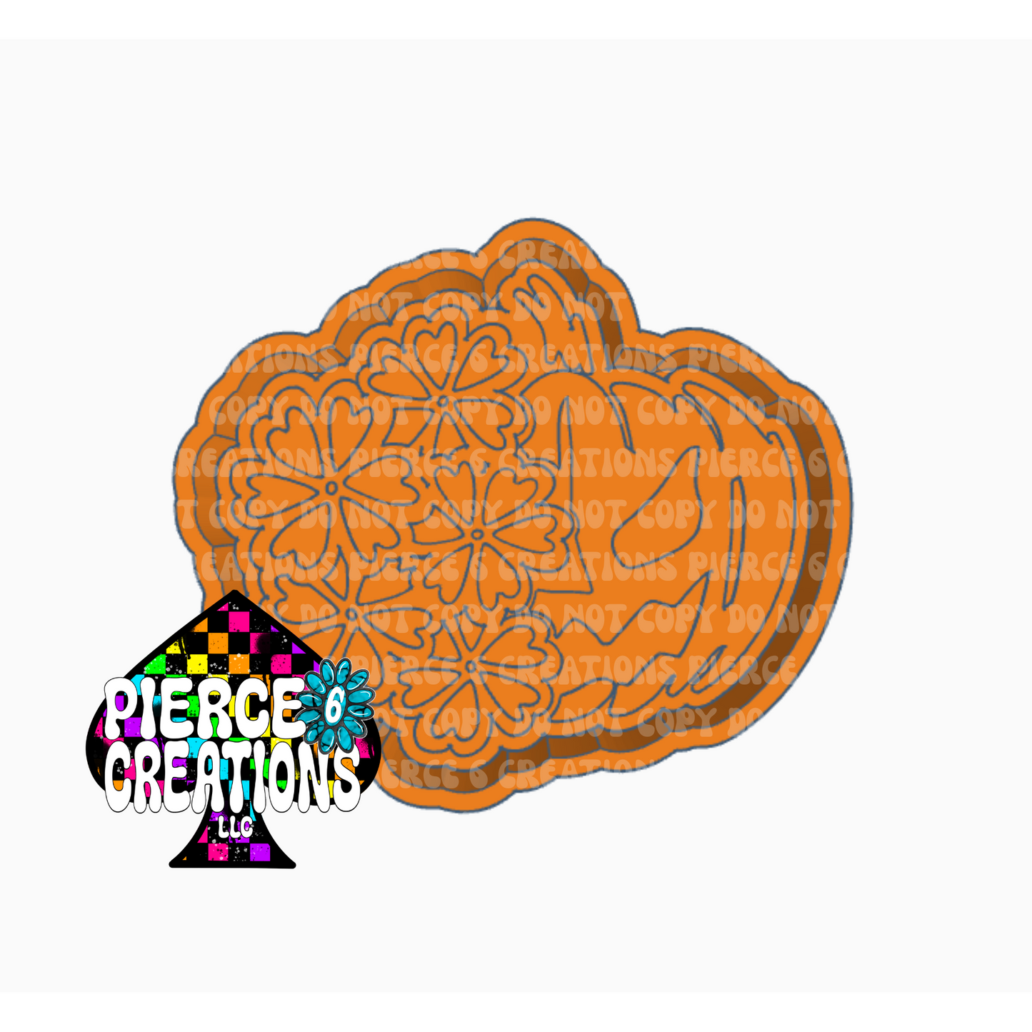 Floral Pumpkin Mold