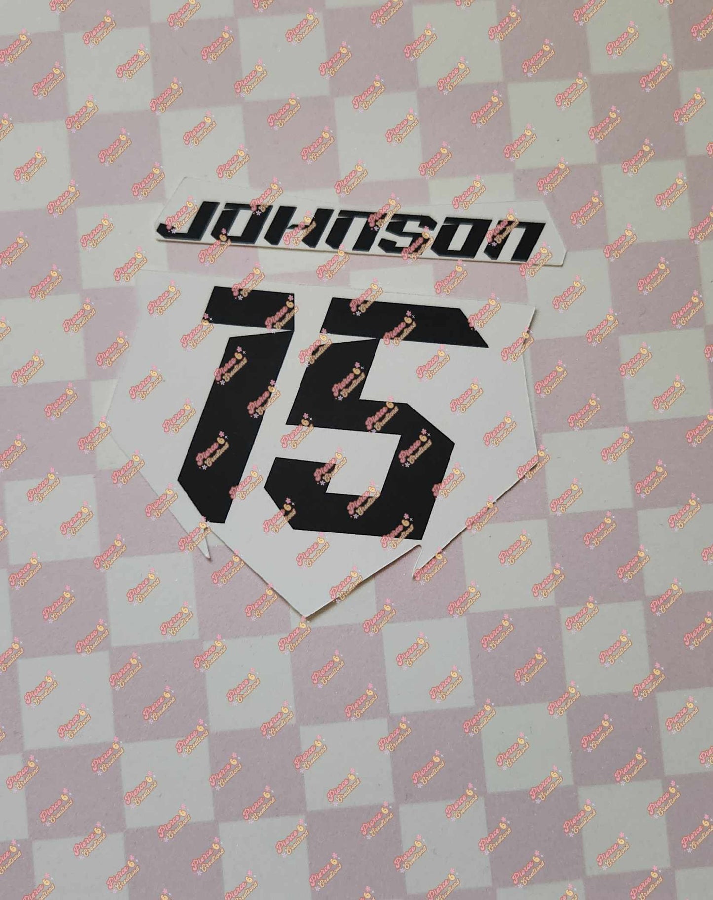 Dirt Bike Plate Cardstock