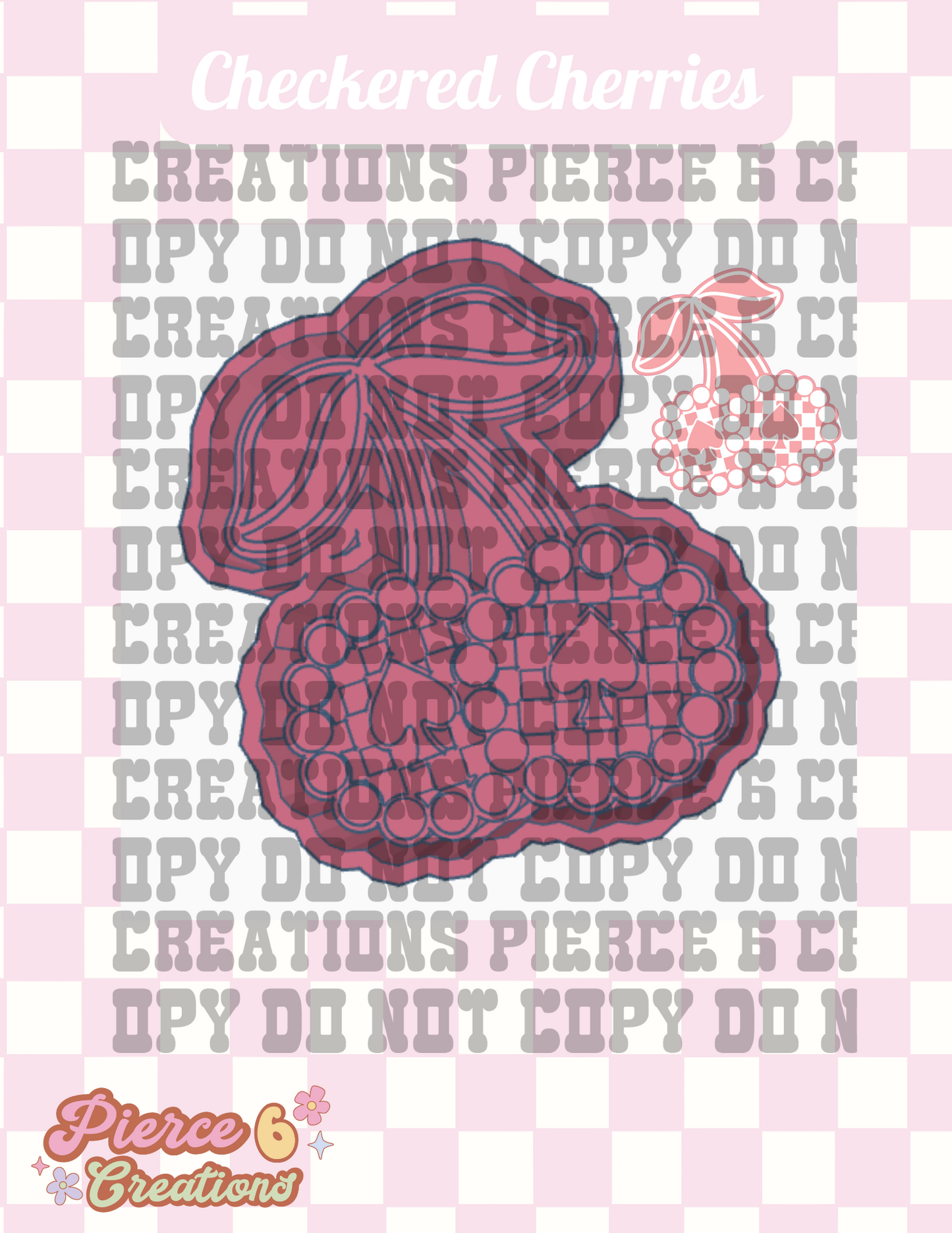 Checkered Cherries Mold