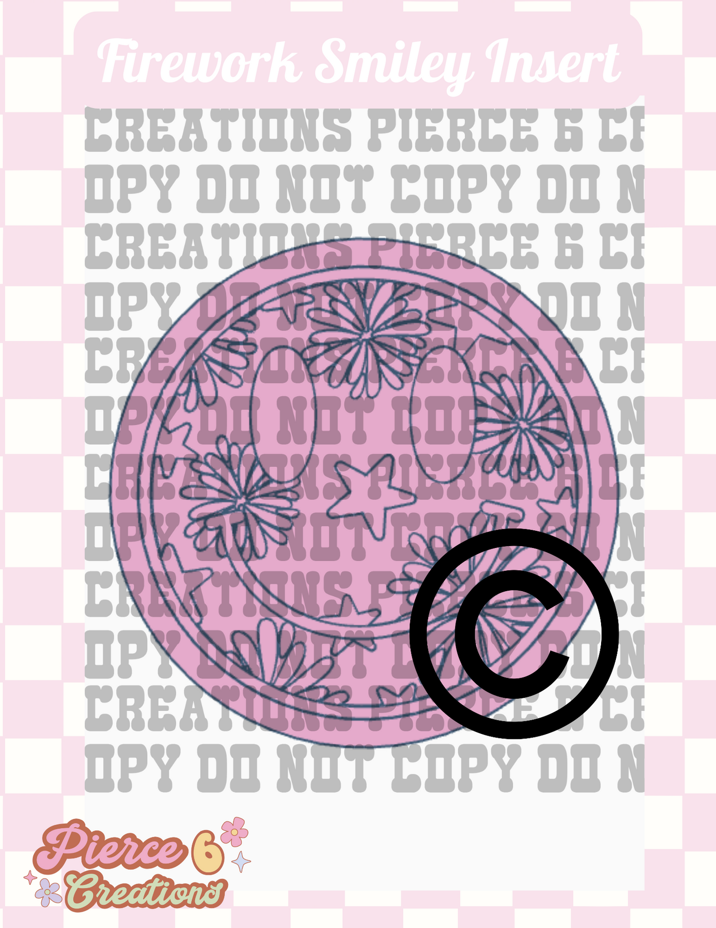 Firework Smiley Insert