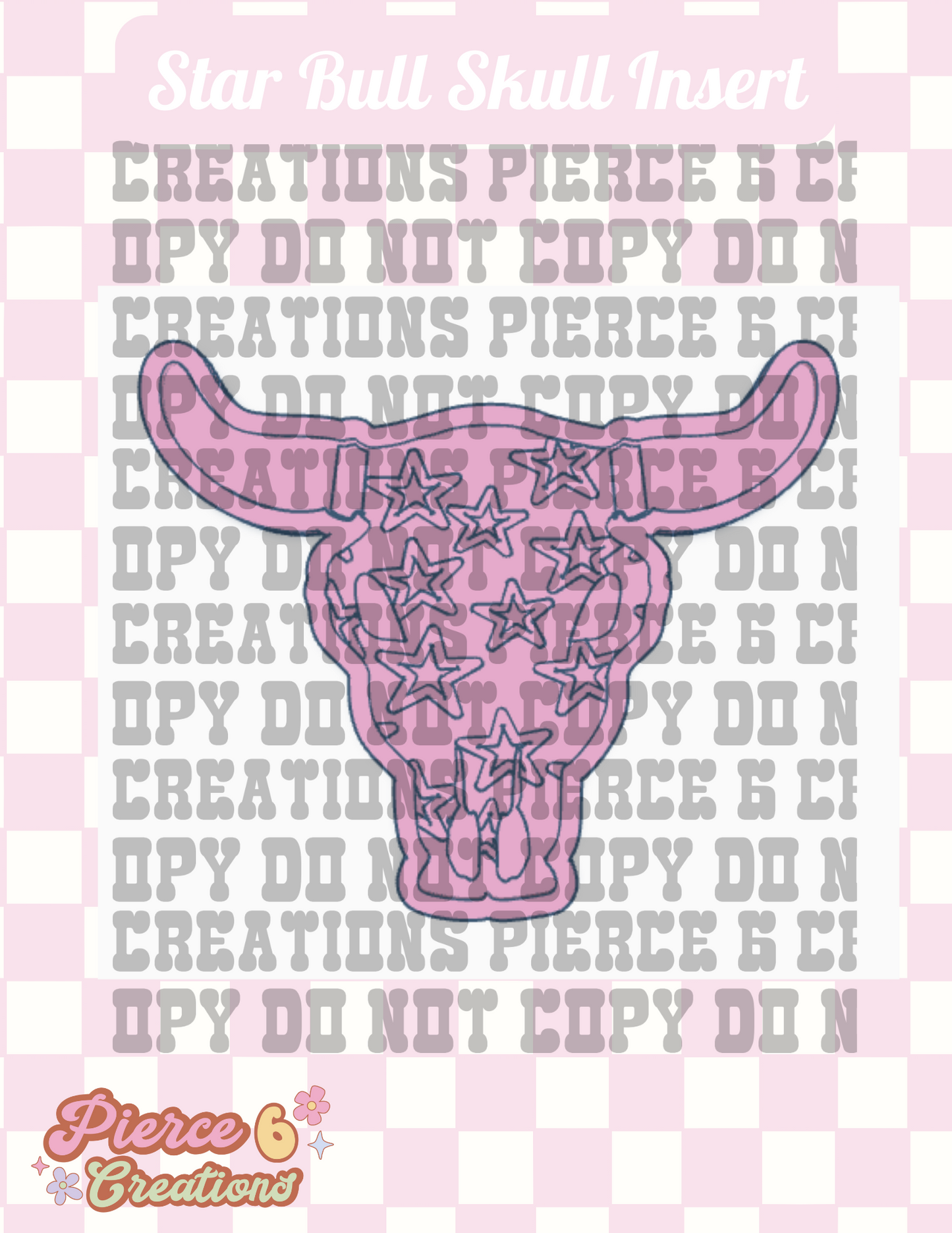Star Bull Skull Insert