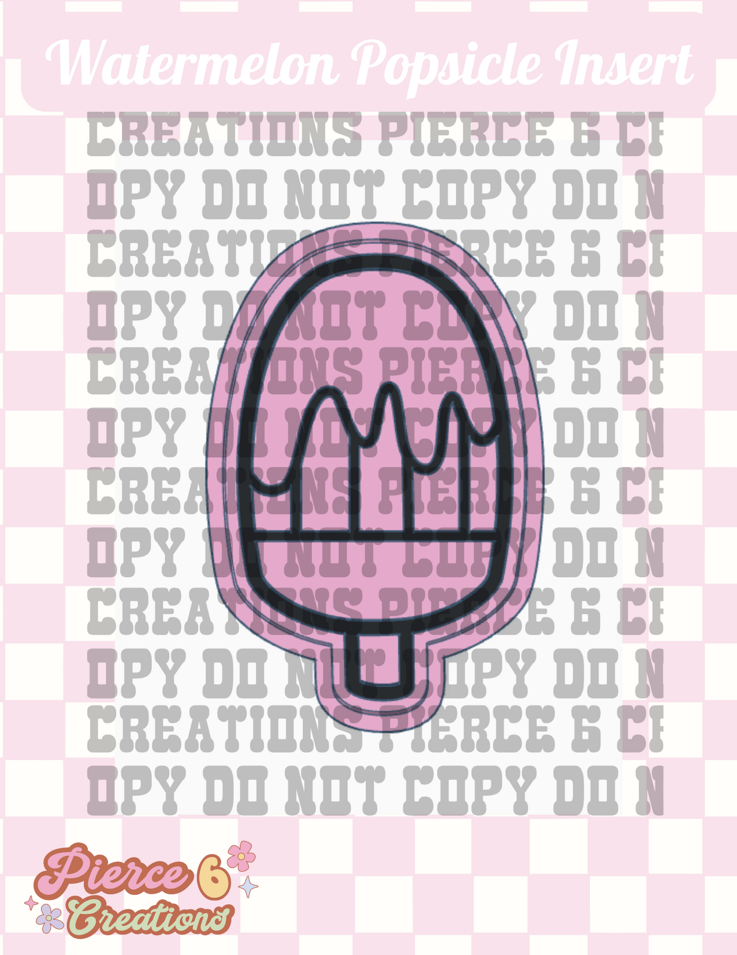 Watermelon Popsicle Insert