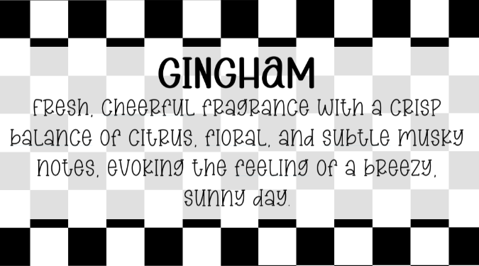 Gingham Scented Aroma Beads