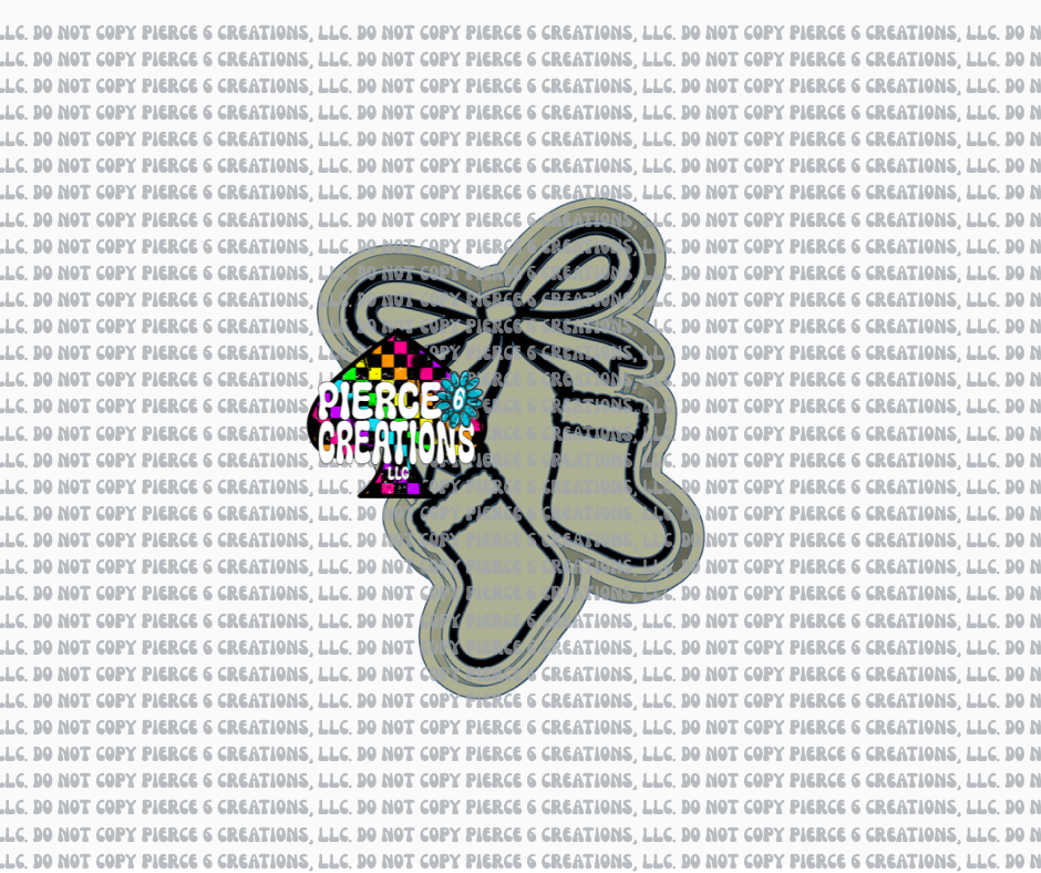 Bow Christmas Stockings Mold