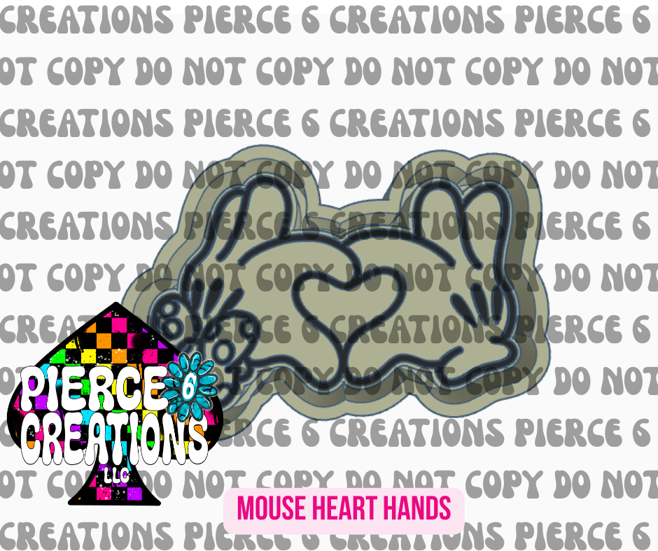 MOUSE HEART HANDS MOLD