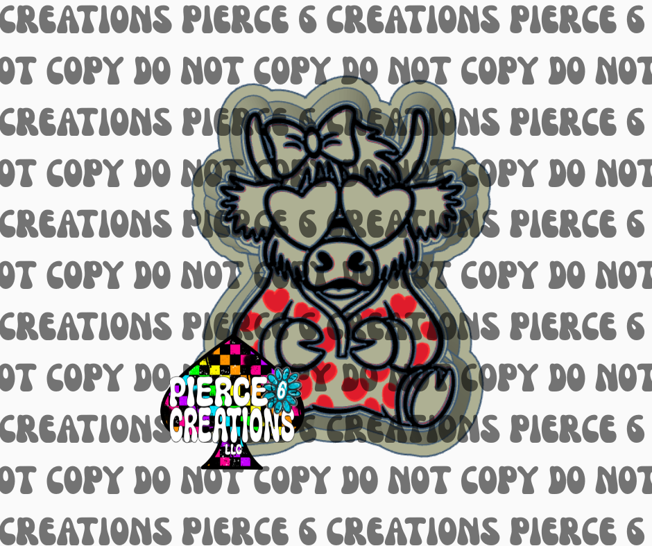 Cow Heart Onesie Mold