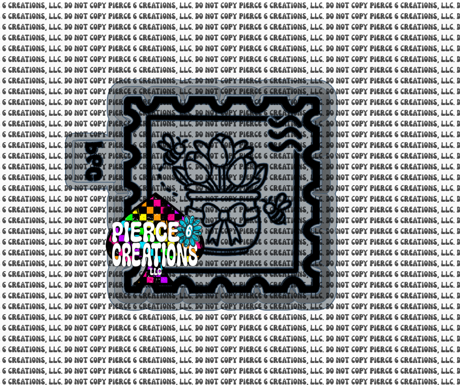 Flower Pot Stamp Mold