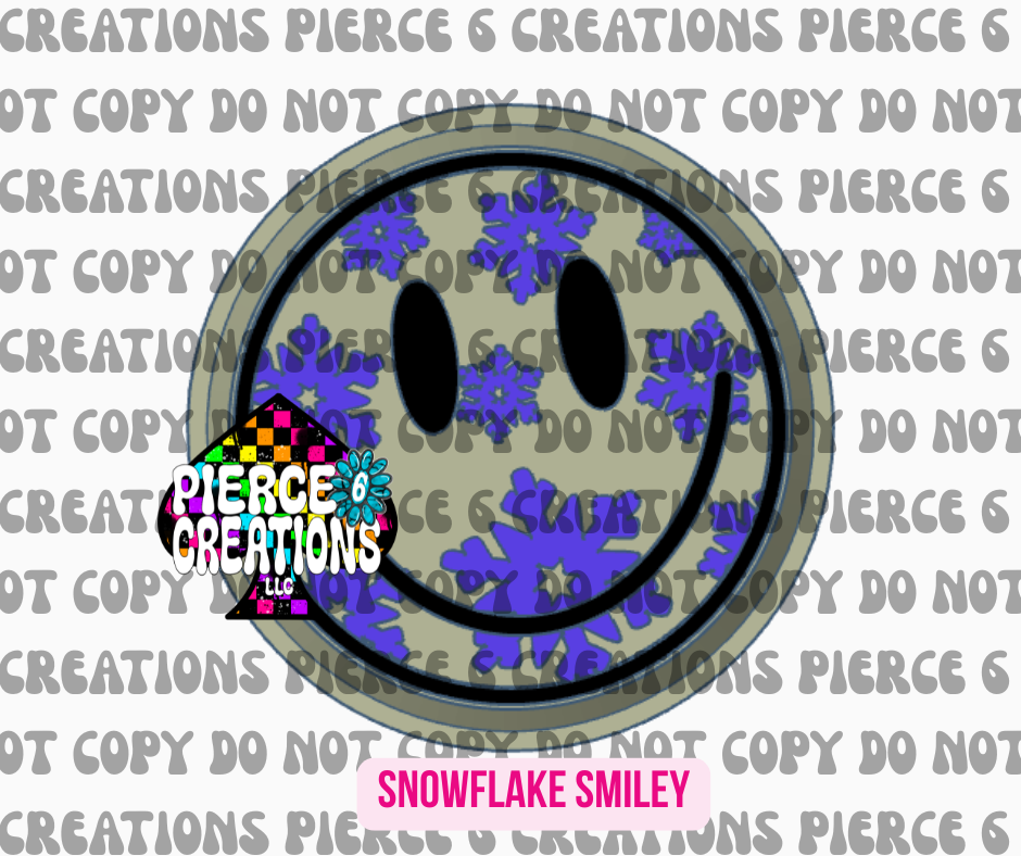 SNOWFLAKE SMILEY MOLD