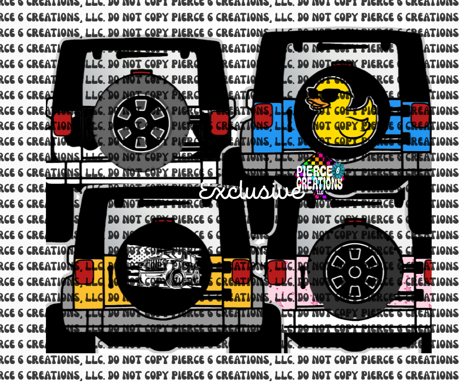J-e-e-p Back Cardstock