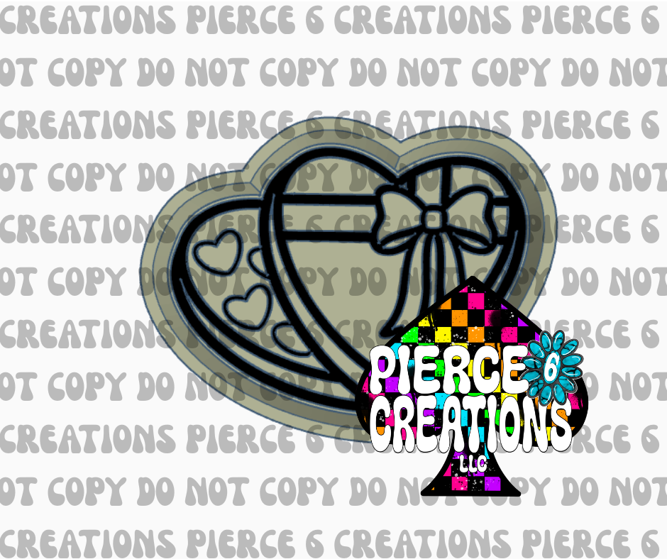 BOX OF CHOCOLATE HEARTS MOLD