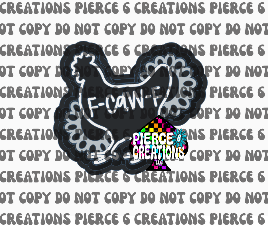 F-CAW-F Turq Chicken Mold