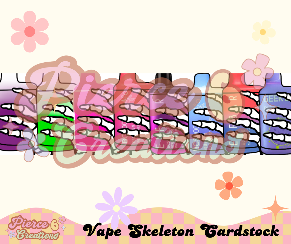 VAPE SKELETON CARDSTOCK