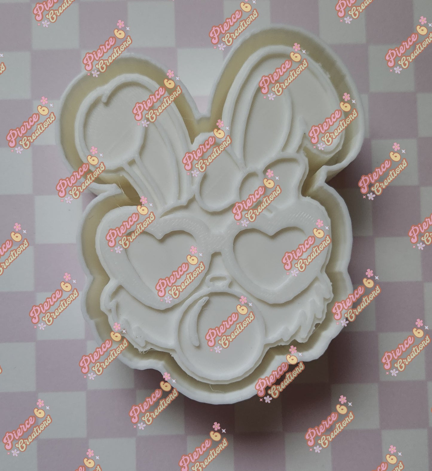 Bunny with Heart Glasses Mold
