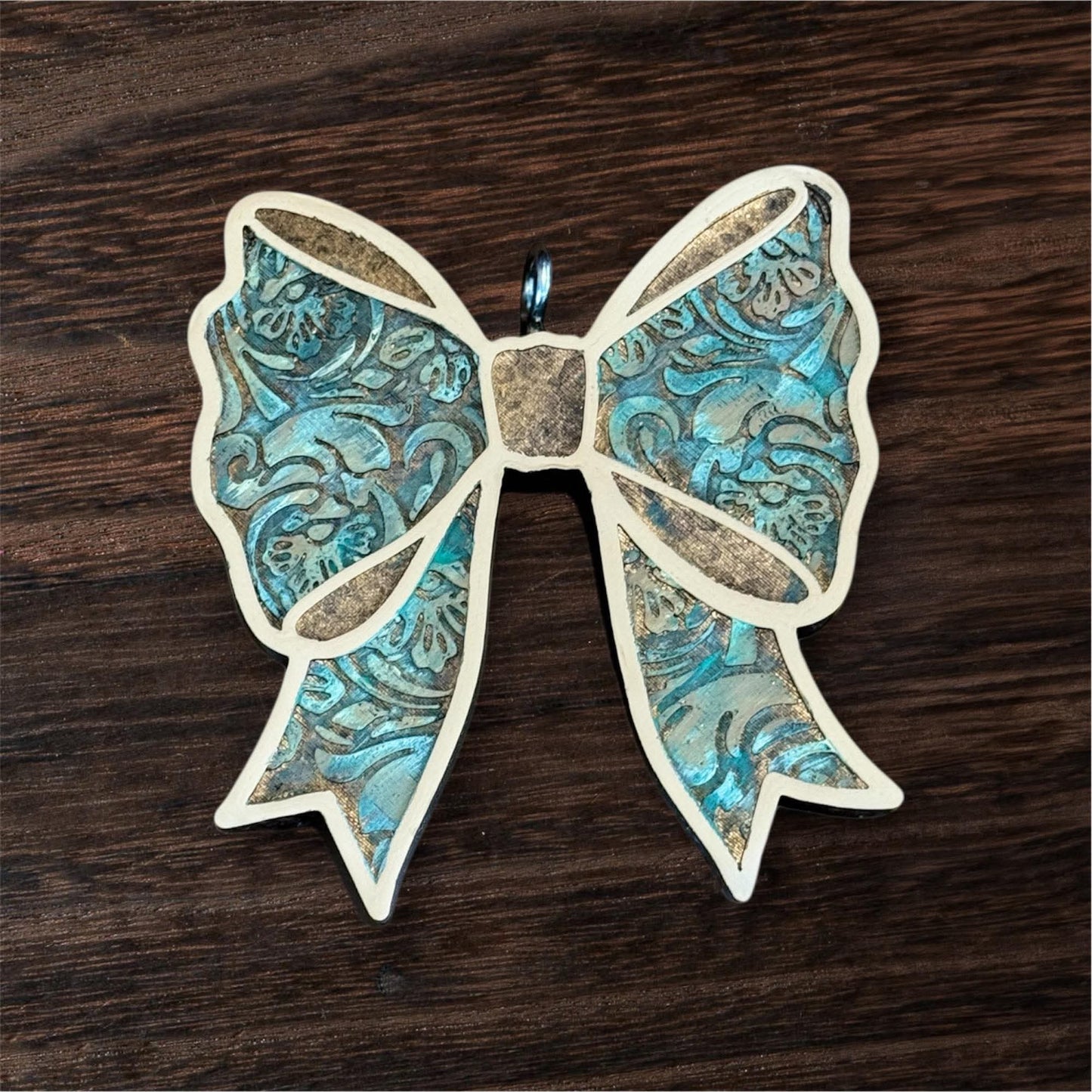 Tooled Leather Bow Insert