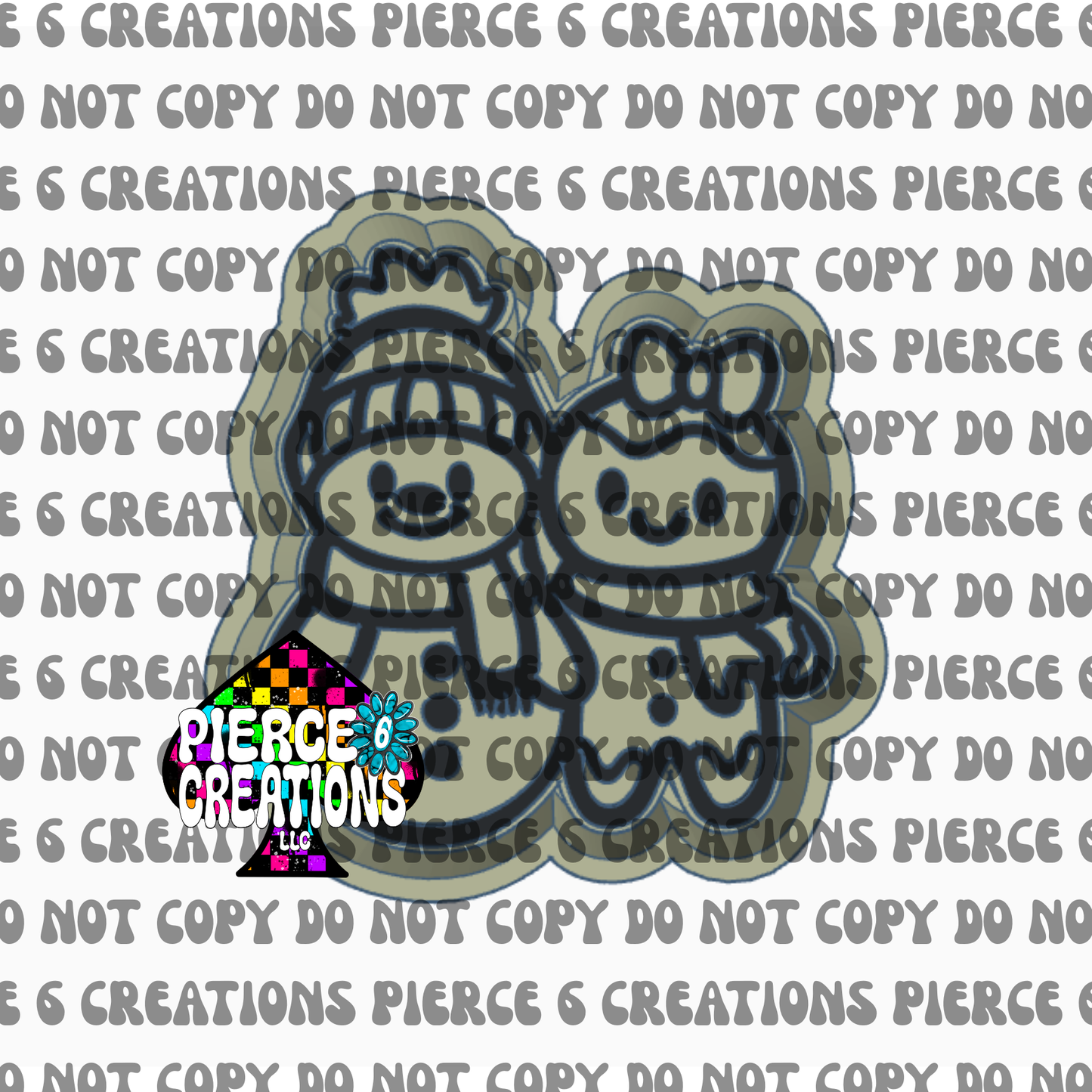 Snowman & Gingerbread Mold