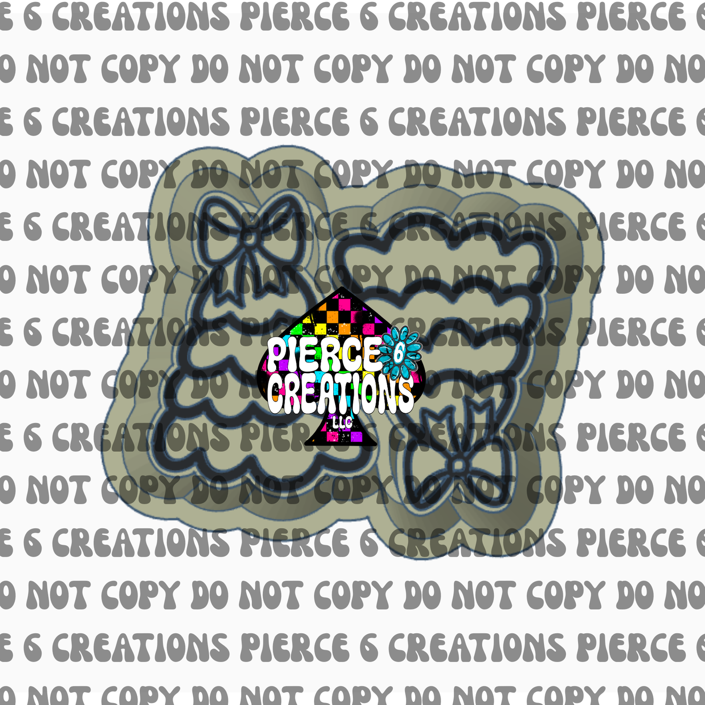 Christmas Tree with Bow Vent Mold