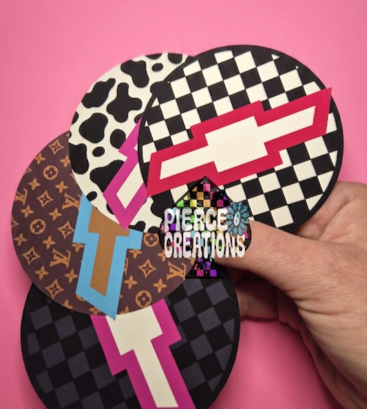 Checkered Chevy Cardstock