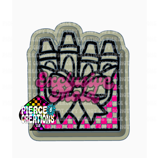 Checkered Crayon Mold