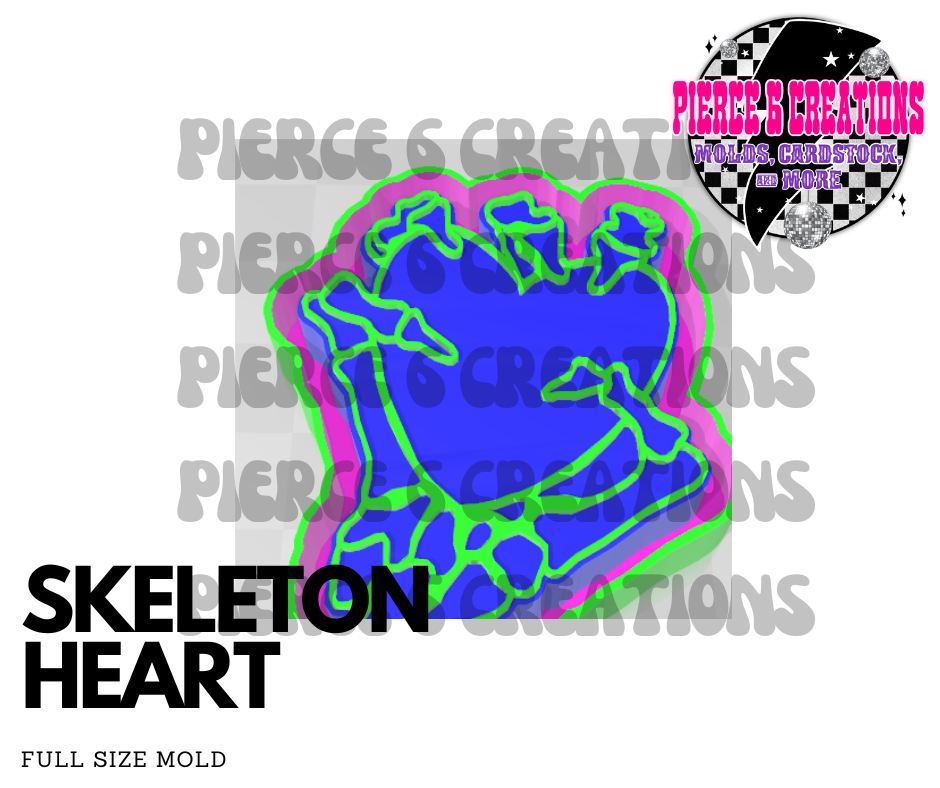 SKELETON HAND HEART MOLD