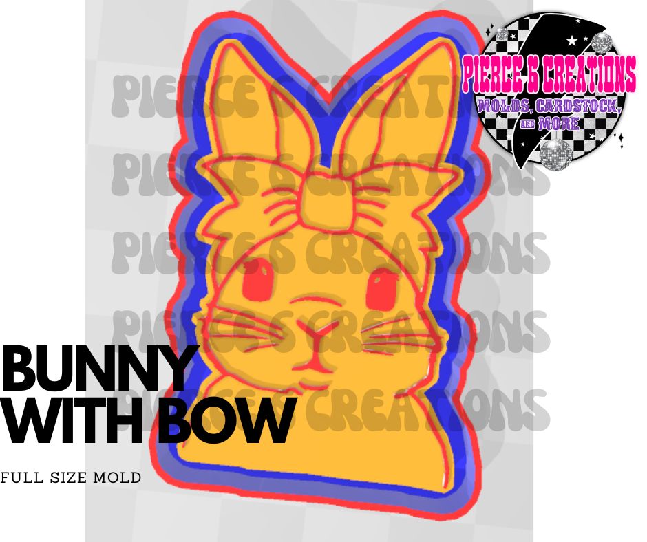 BUNNY WITH BOW MOLD