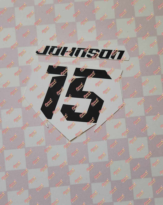 Dirt Bike Plate Cardstock
