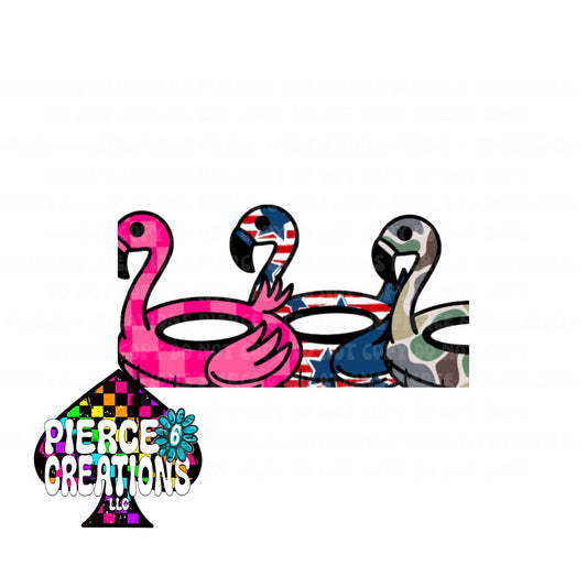 FLAMINGO FLOAT CARDSTOCK