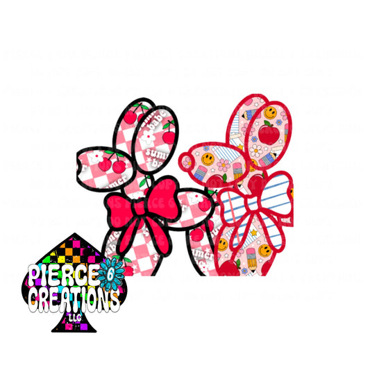 BOW BALLOON DOG CARDSTOCK