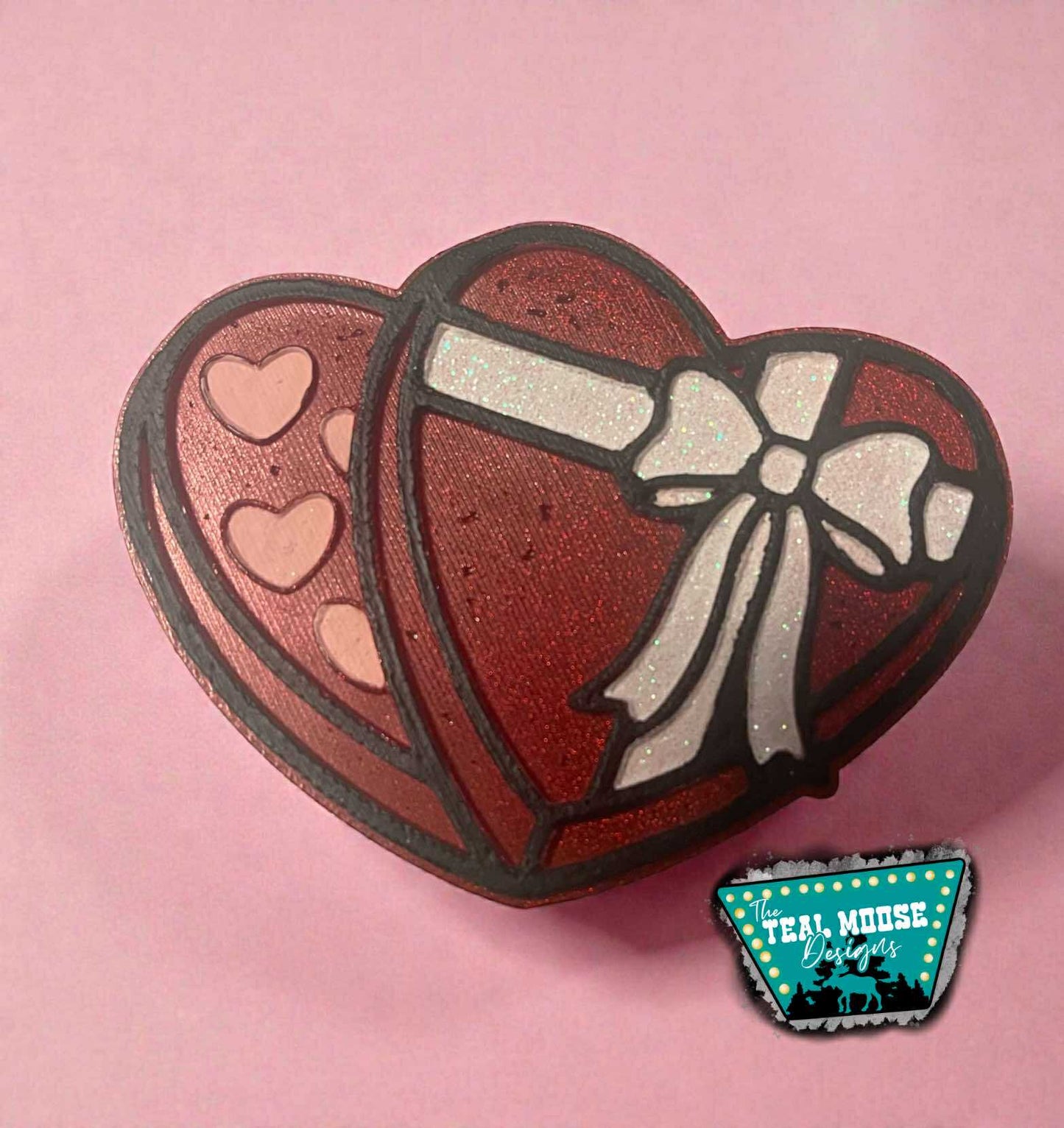BOX OF CHOCOLATE HEARTS MOLD