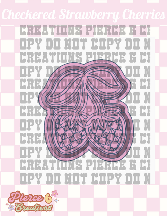 Checkered Strawberry Cherries Mold
