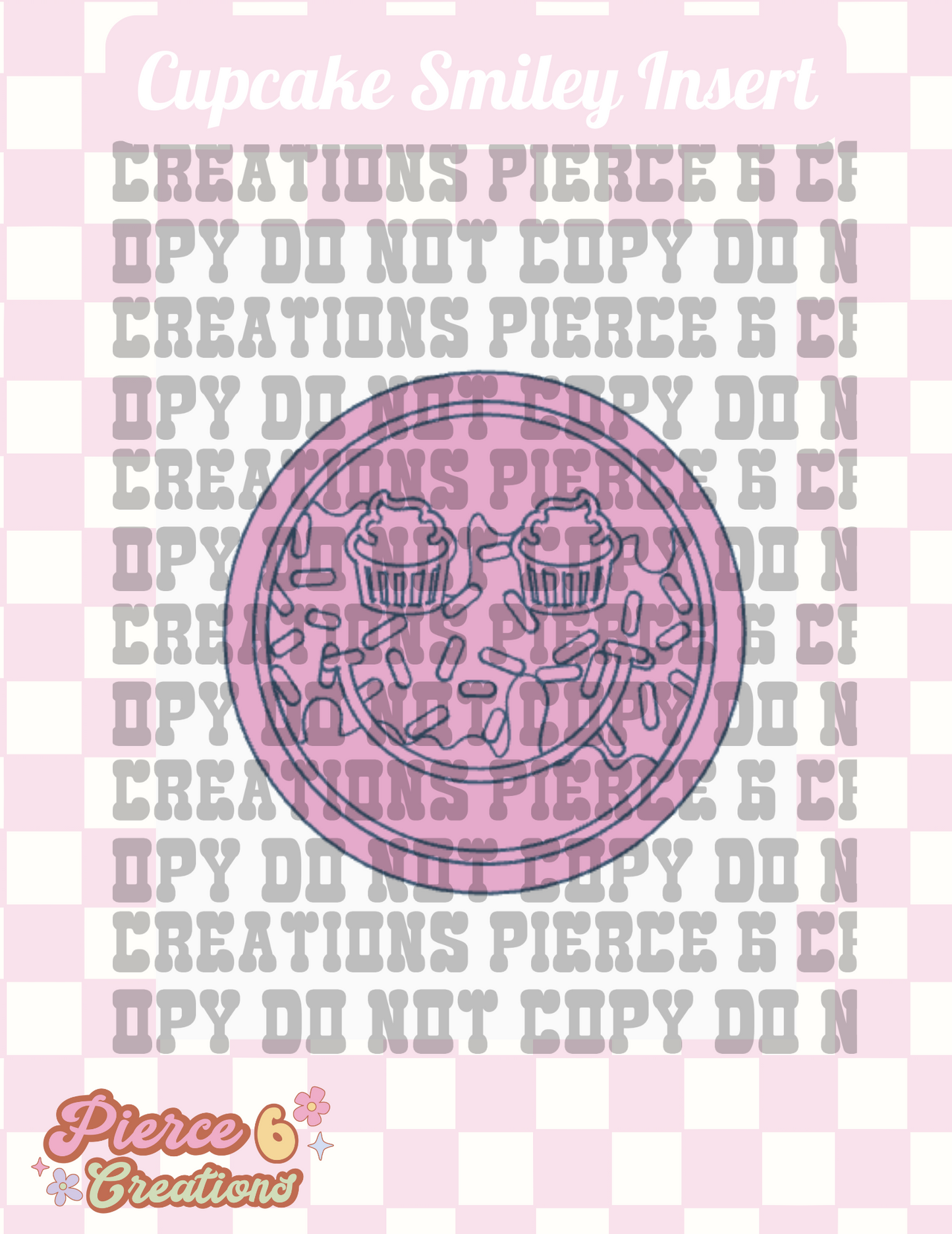 Cupcake Smiley Insert