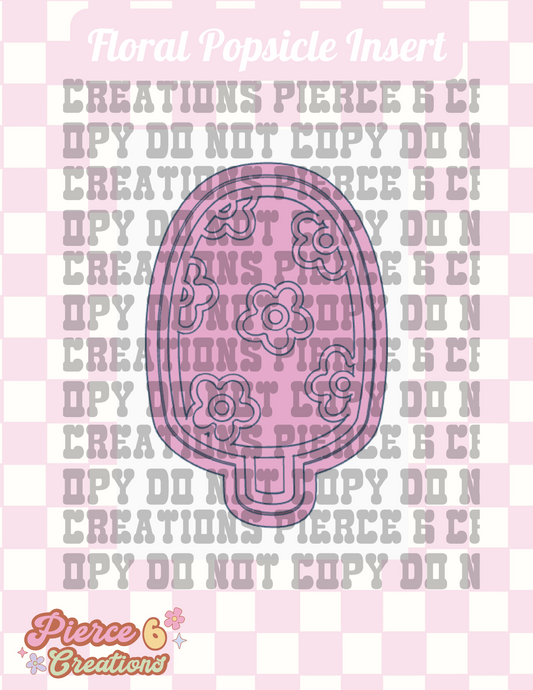 Floral Popsicle Insert
