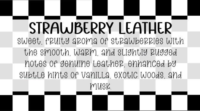Strawberry Leather Scented Aroma Beads