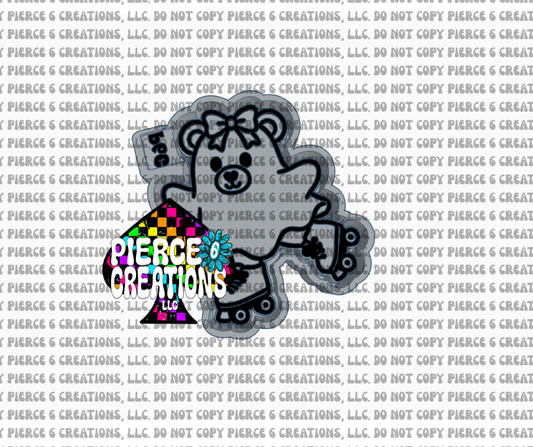 Skating Ghost Bear Mold
