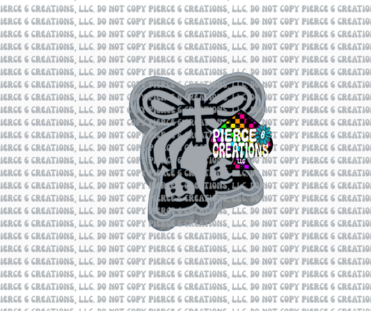 Bow Jesus Head Mold
