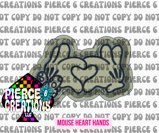 MOUSE HEART HANDS MOLD