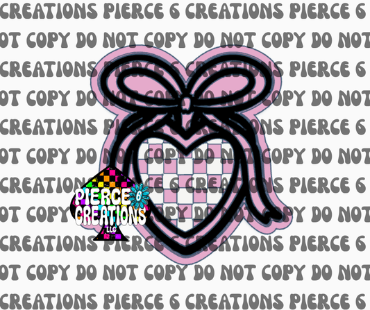 Checkered Locket Insert