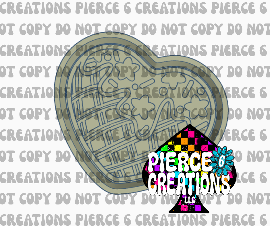 HEART WAFFLE CONE MOLD