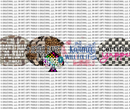 Roped Oval Cardstock