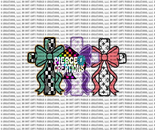 Cross with Bow Cardstock