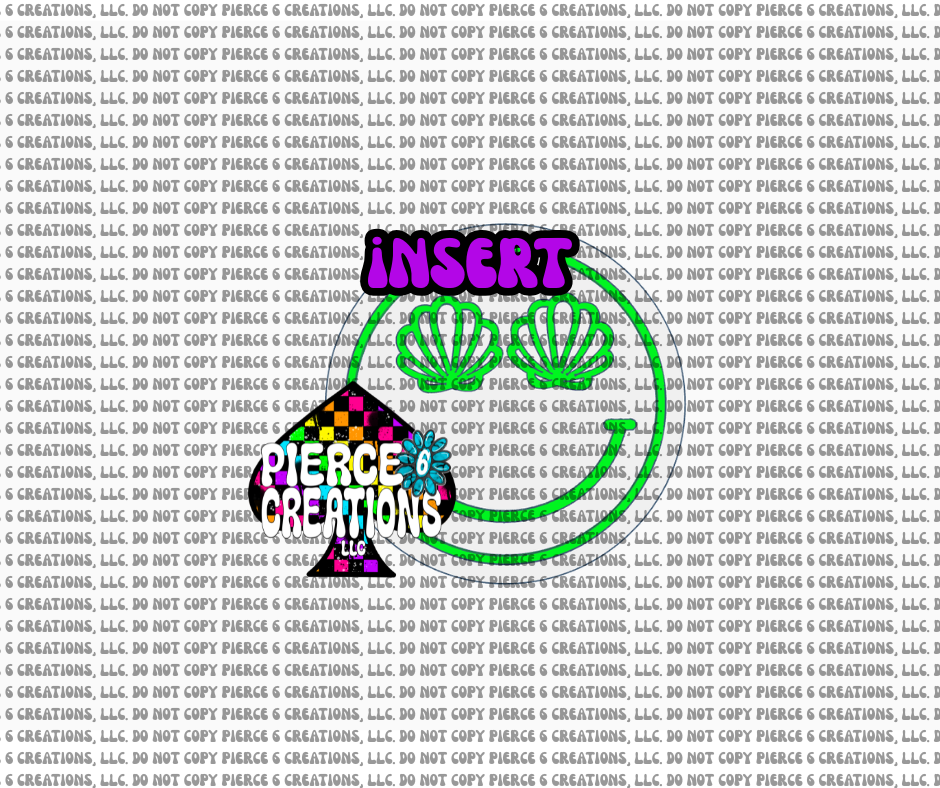 Seashell Smiley Circle Insert