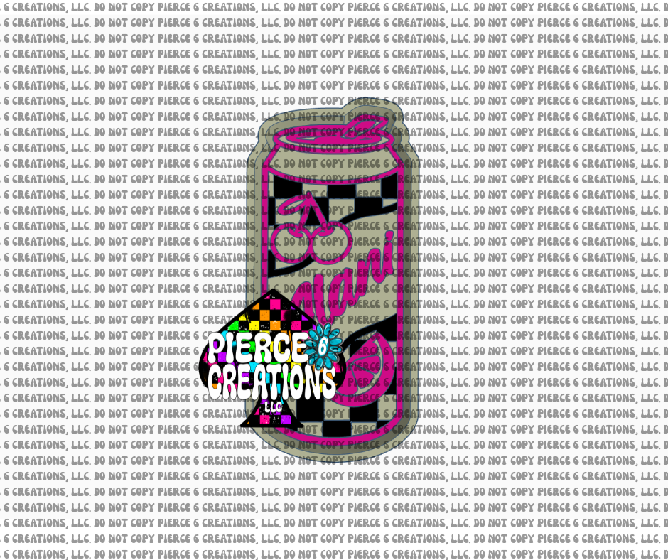 Checkered Fruit Energy Drink Mold