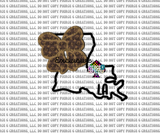 Bow for LA State Cardstock