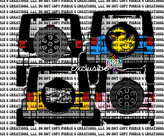 J-e-e-p Back Cardstock