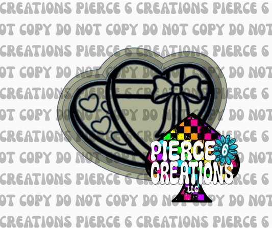 BOX OF CHOCOLATE HEARTS MOLD