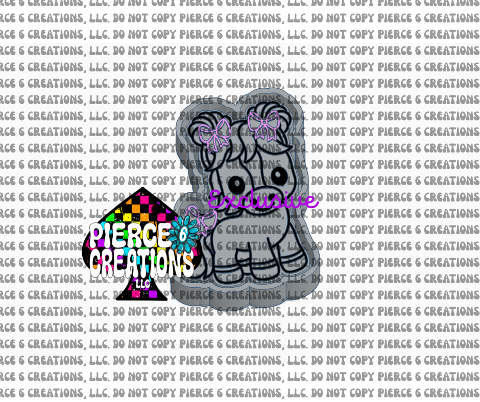 Pony with Bows Mold