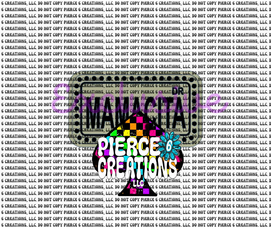Street Sign/License Plate Mold & Inserts