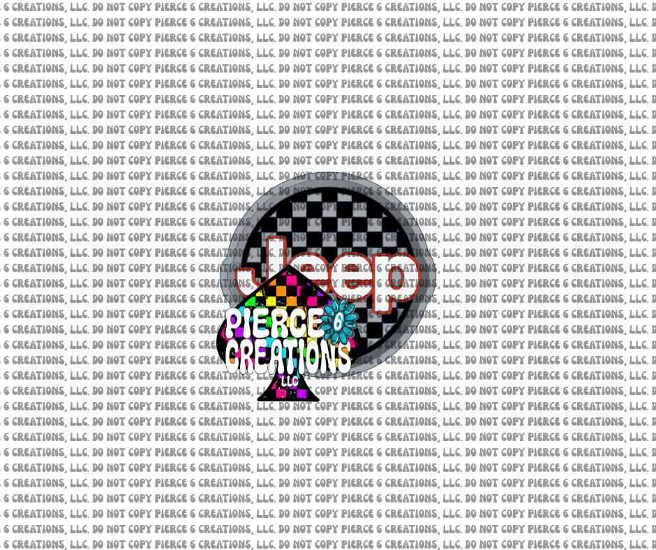 Checkered J-e-e-p Mold