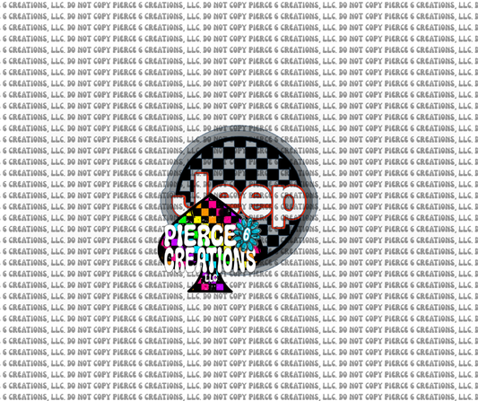 Checkered J-e-e-p Mold