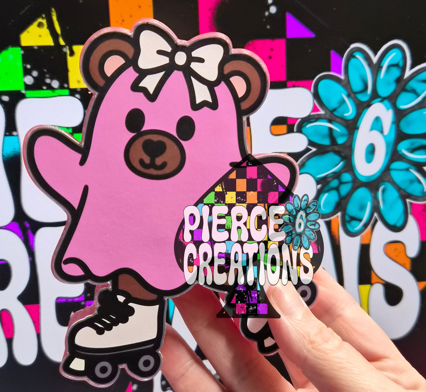 Ghost Bear Skating Freshie